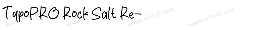 TypoPRO Rock Salt Re字体转换